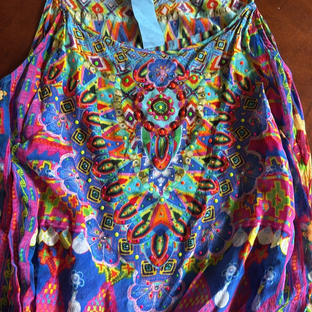 $499 Camilla Franks Artesania Camilla 100% silk Playsuit - Picture 3 of 3
